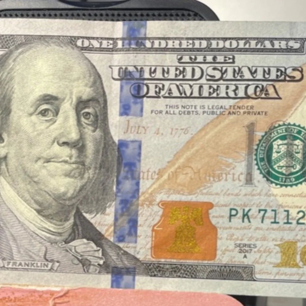 $100 Dollar lucky 711 2017A Fancy Ser. # Pk 711 20646H   #205789156961